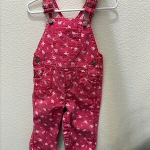 Faded red Butterfly Oshkosh Overalls